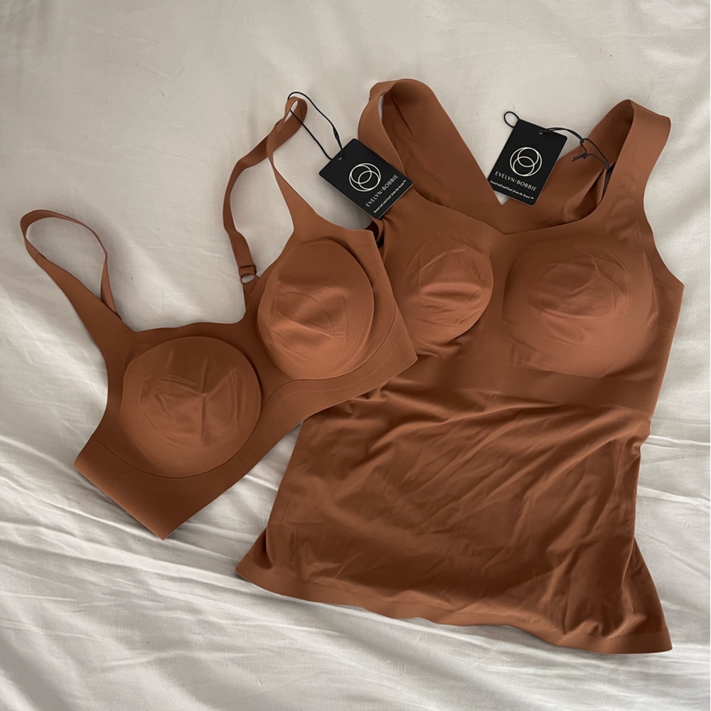NWT set of Evelyn Bobbie bra and cami